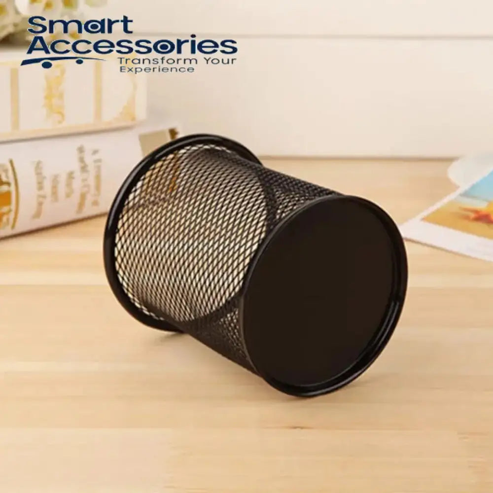 Metal Pen And Pencil Holder Oval Shaped