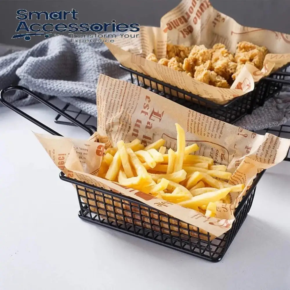 Mini Fry Basket Rectangle Stainless Steel