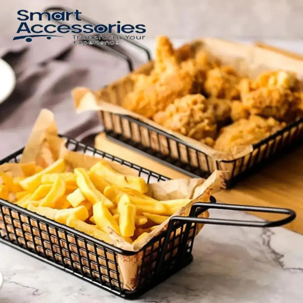 Mini Fry Basket Rectangle Stainless Steel