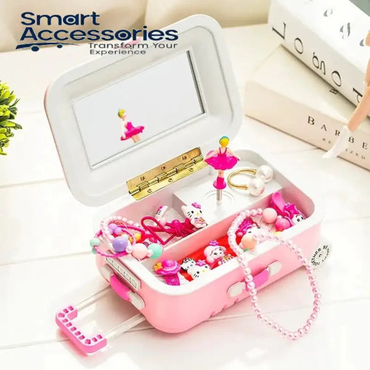 Mini Suitcase Shape Music | Jewellery Storage Box