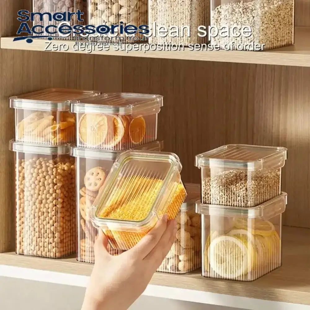 Moisture Proof Airtight Food Container Set (4Pcs)