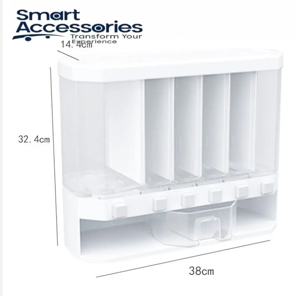 Moisture-Proof Plastic Automatic Racks Sealed Metering Food Storage Box.