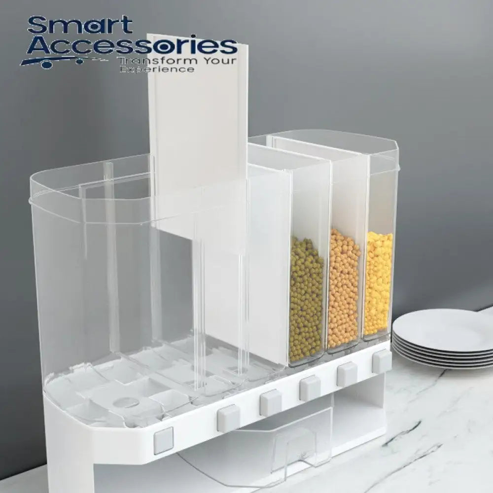 Moisture-Proof Plastic Automatic Racks Sealed Metering Food Storage Box.