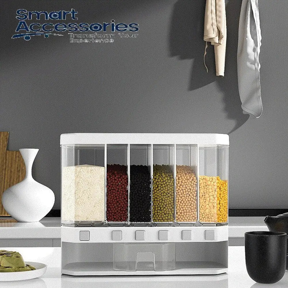 Moisture-Proof Plastic Automatic Racks Sealed Metering Food Storage Box.