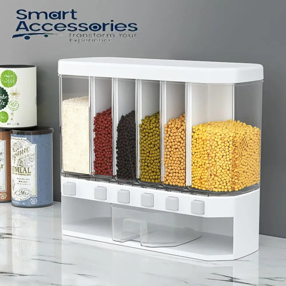 Moisture-Proof Plastic Automatic Racks Sealed Metering Food Storage Box.