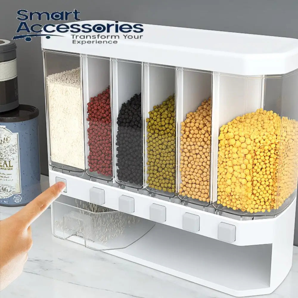 Moisture-Proof Plastic Automatic Racks Sealed Metering Food Storage Box.