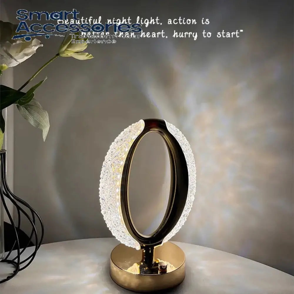 Morden Style Led Touch Modern Crystal Table Lamp