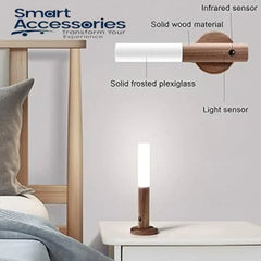 Motion Sensor Night Light Body 3D Wall Sconce Indoor Adjustable 3 Lighting Brightness Modes