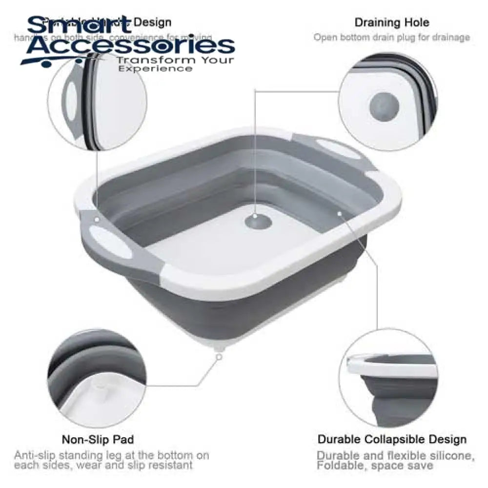 Multi-Function Cutting Board Collapsible