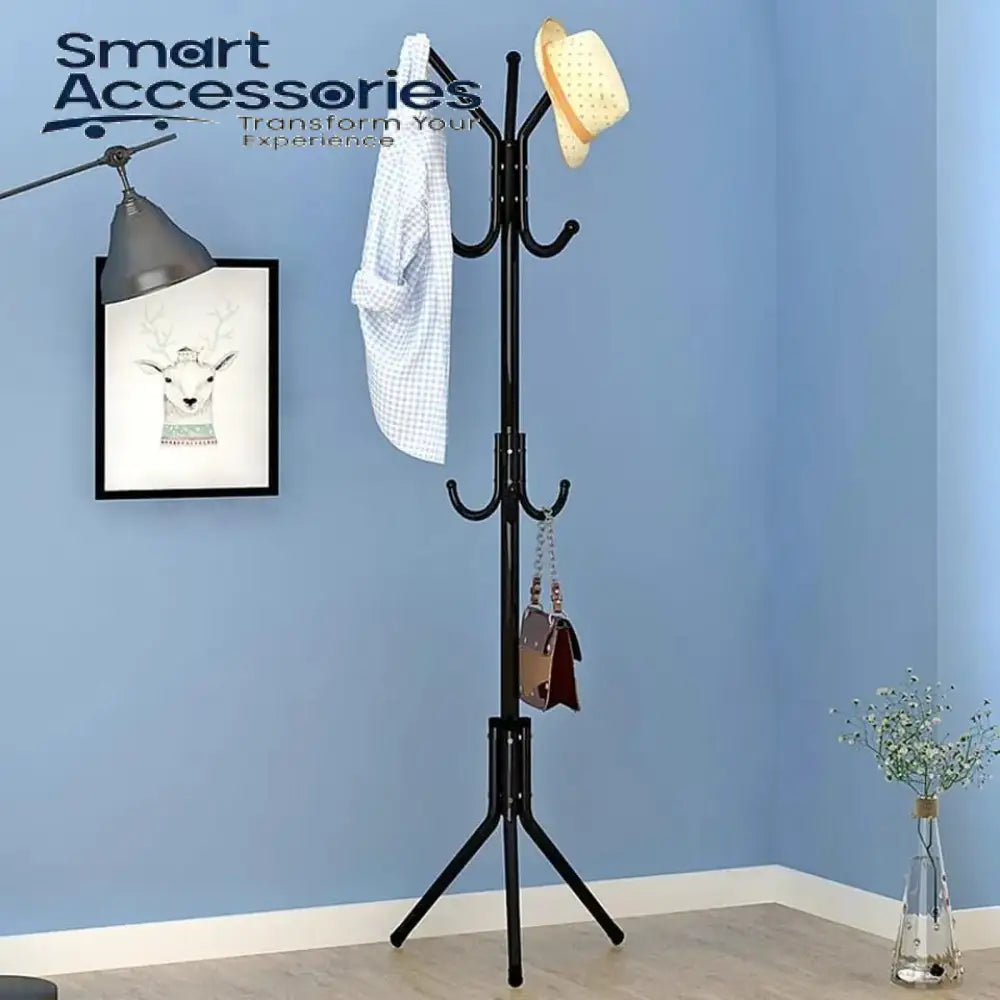 Multi Hook Metal Coat Pole Storage Racks