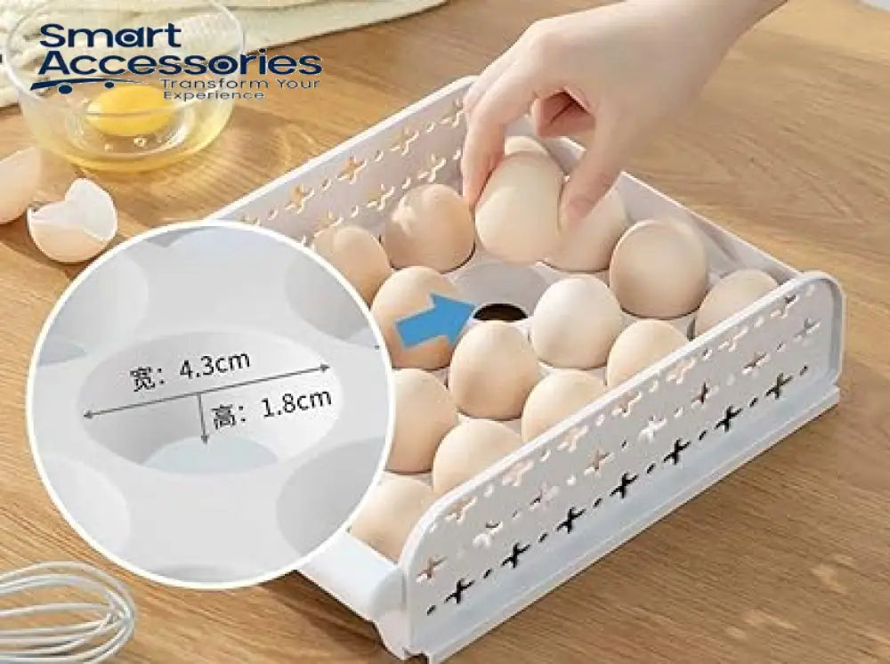 Multi-Layer Plastic Refrigerator Drawer Egg Fresh Storage Box