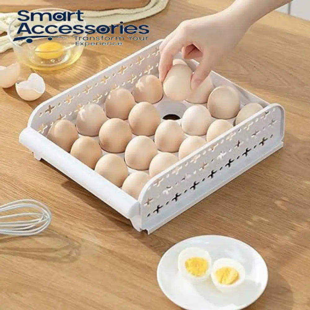 Multi-Layer Plastic Refrigerator Drawer Egg Fresh Storage Box