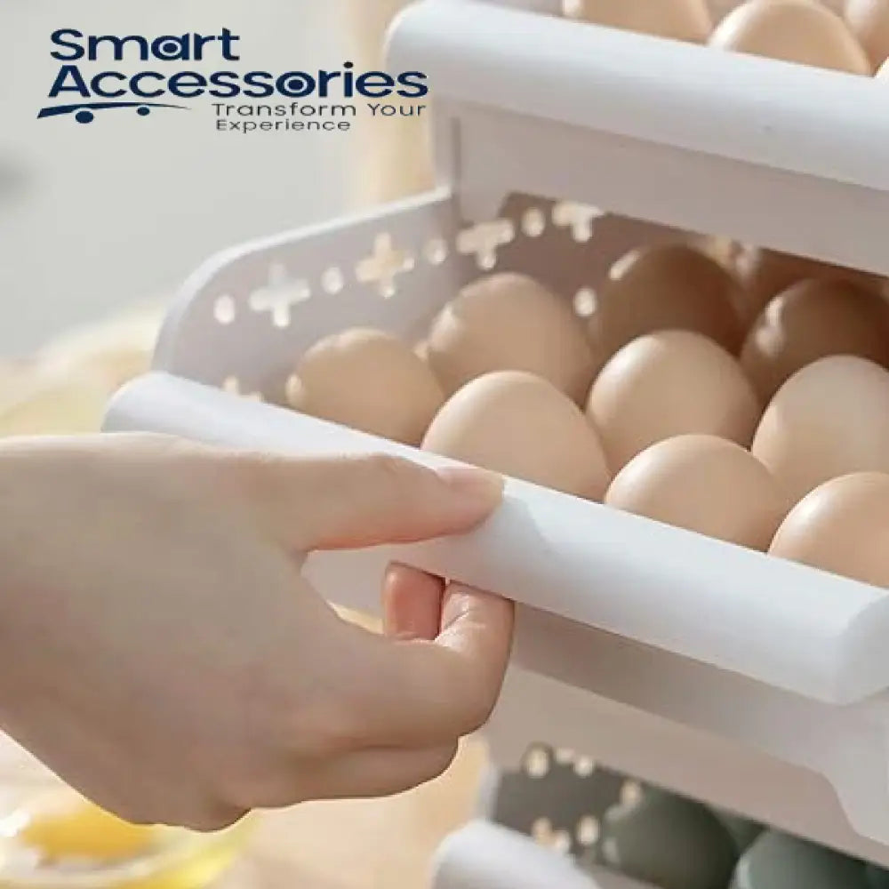 Multi-Layer Plastic Refrigerator Drawer Egg Fresh Storage Box