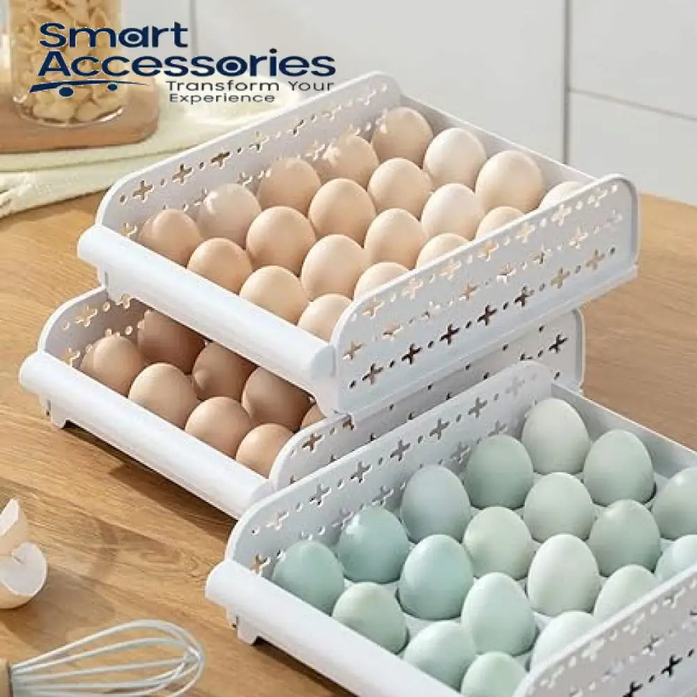 Multi-Layer Plastic Refrigerator Drawer Egg Fresh Storage Box