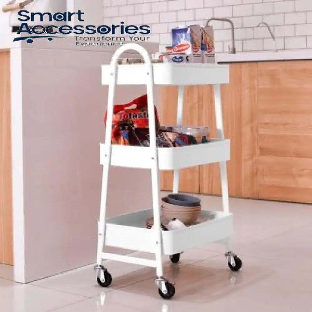 Multi-Purpose Utility Rolling Mobile Cart White