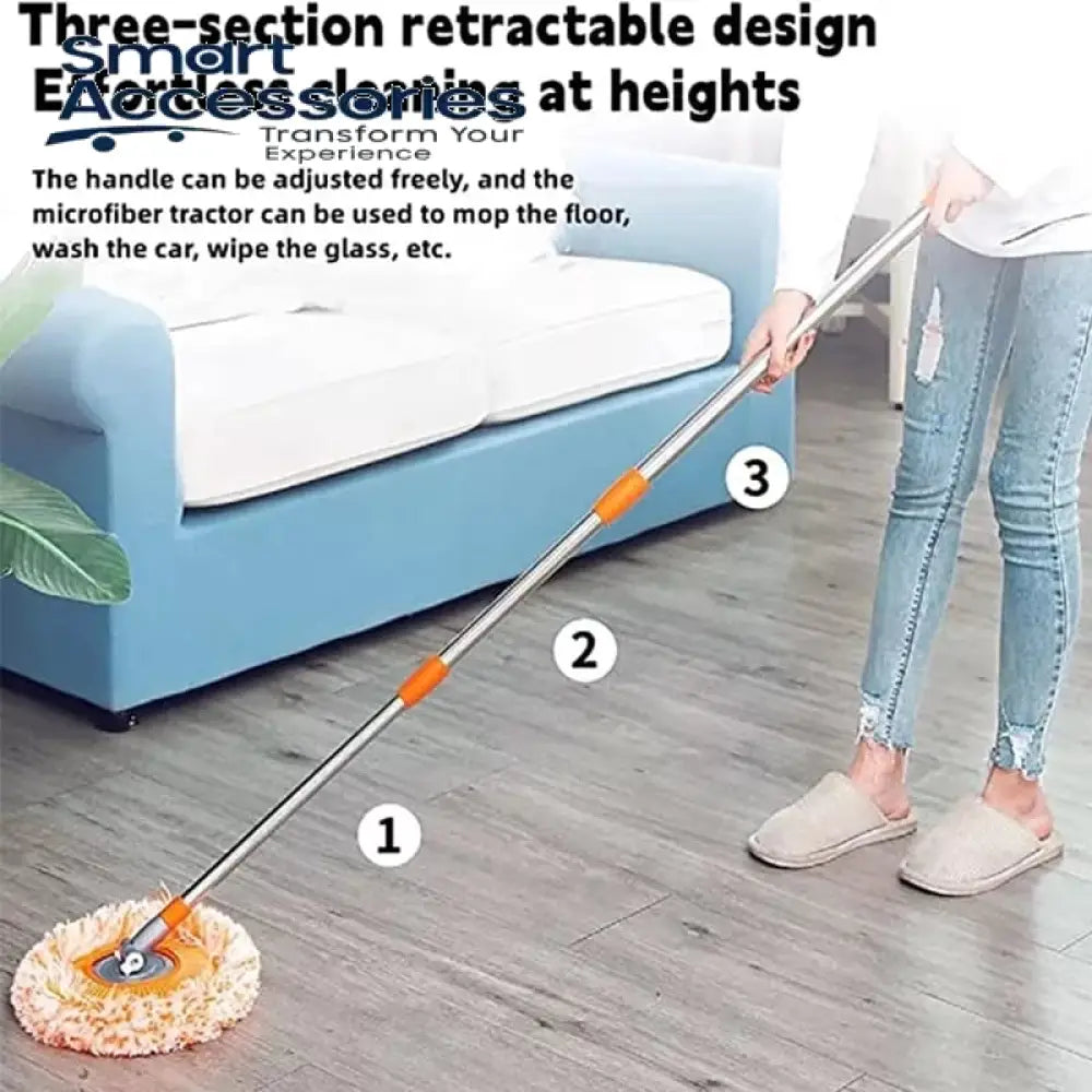 Multifunctional Extendable Wall Cleaning Mop 360°Rotatable Adjustable