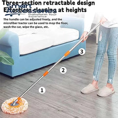 Multifunctional Extendable Wall Cleaning Mop 360°Rotatable Adjustable