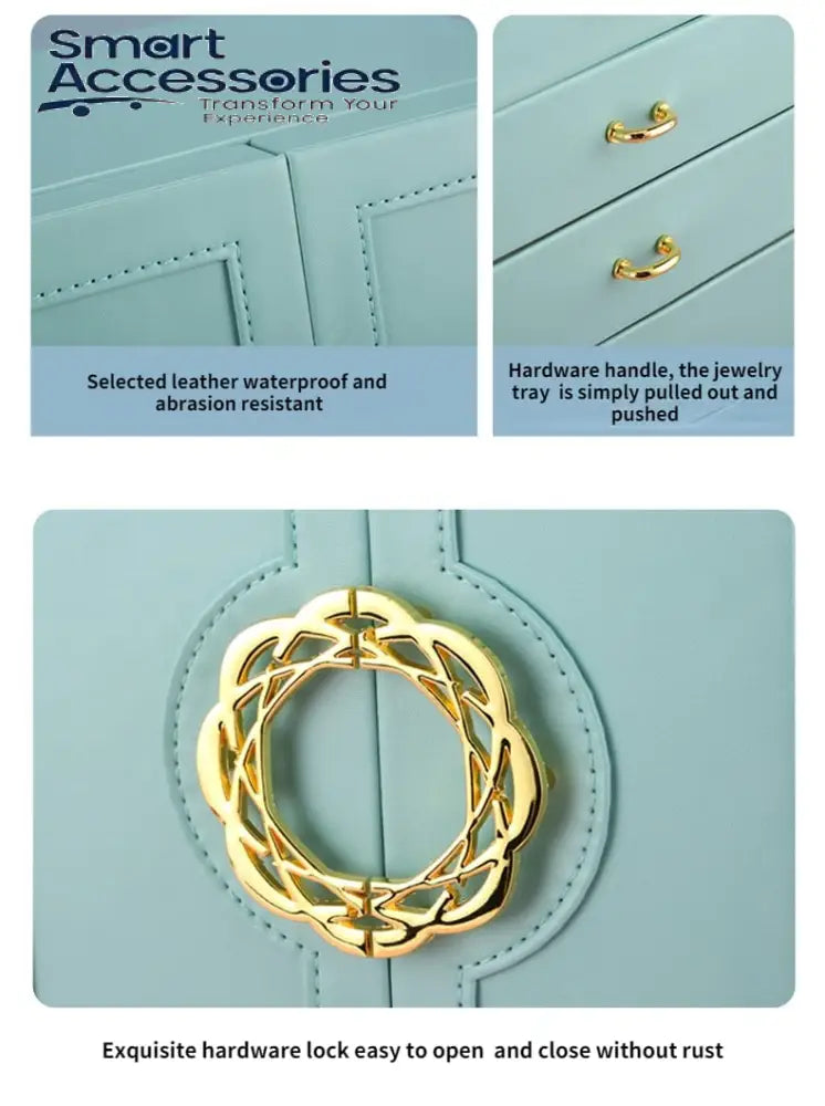 Multilayer Leather Drawer Jewelery Organiser