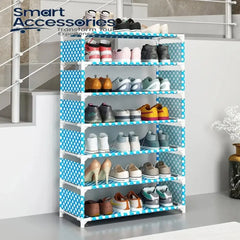 Multipurpose Foldable Printed Shoe Rack