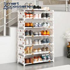 Multipurpose Foldable Printed Shoe Rack