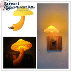 Mushroom Wall Lamp With Led Night Light