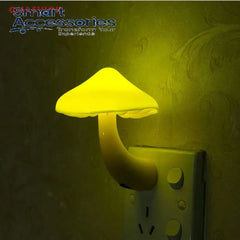 Mushroom Wall Lamp With Led Night Light