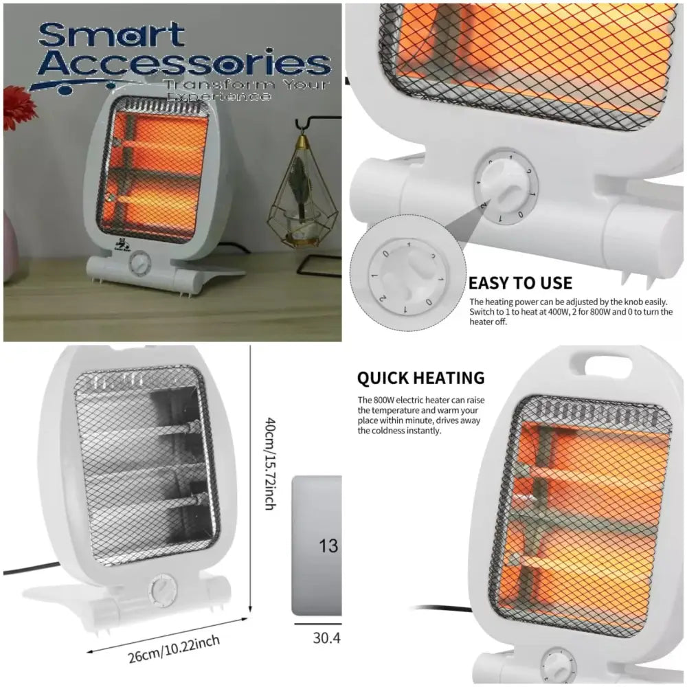 New 800W Adjustable Portable Electric Heaters Home Room Warmer Hot Winter Electromechanical