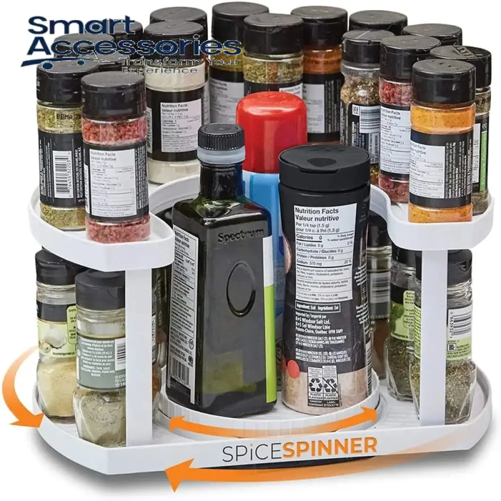 New Rotating Adjust Extendable Spice Bottle Storage Rack