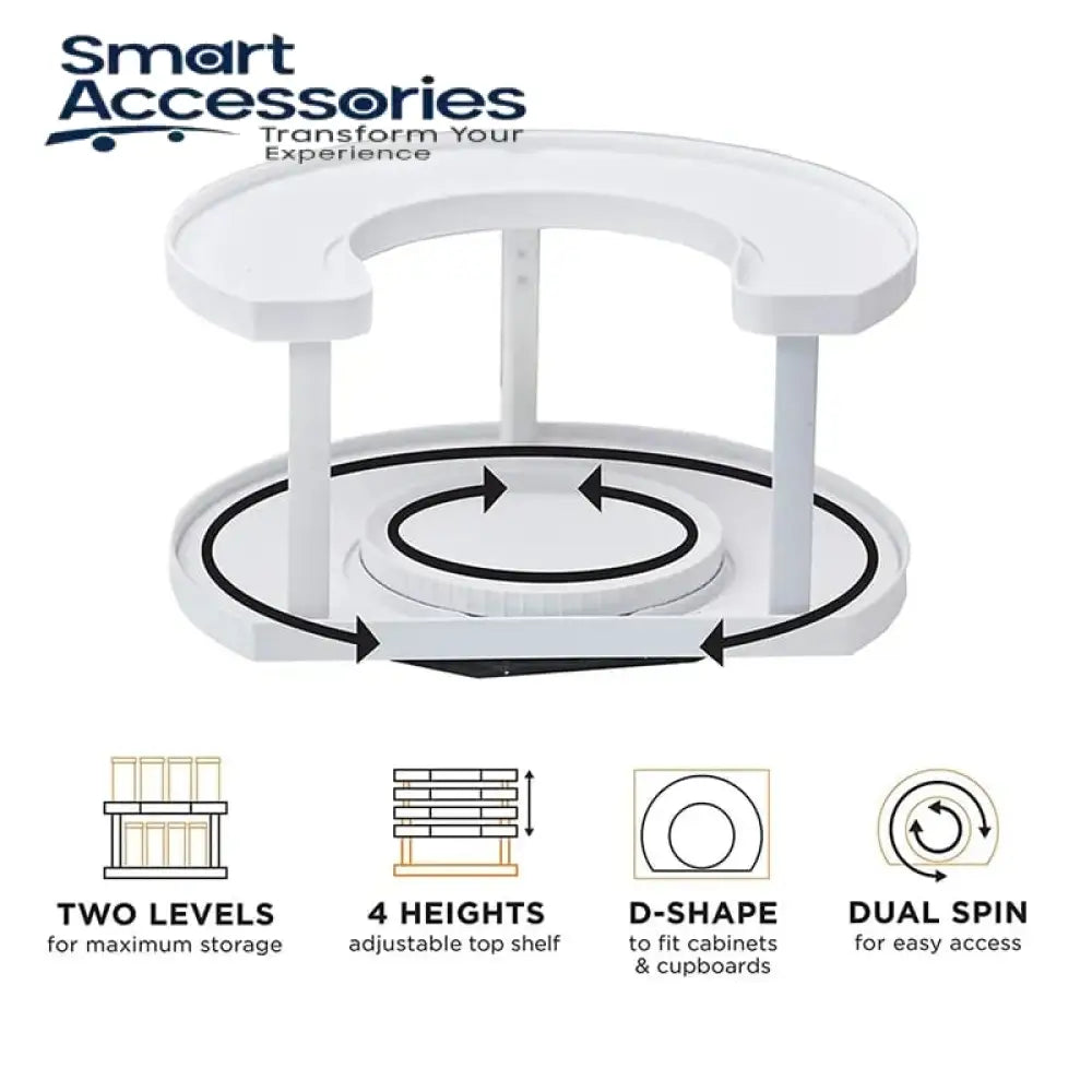 New Rotating Adjust Extendable Spice Bottle Storage Rack