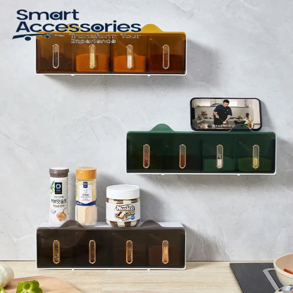 New Wall Mounted Spice Storage Rack