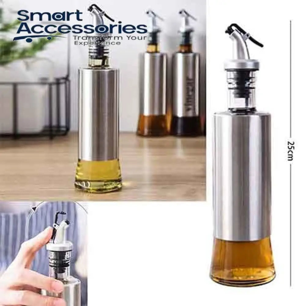 Oil And Vinegar Bottle 300 Ml Steel Glass