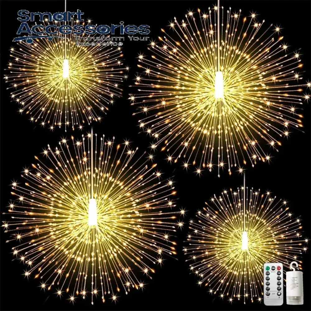 Outdoor Firework Light Starburst Battery Operated With Remote