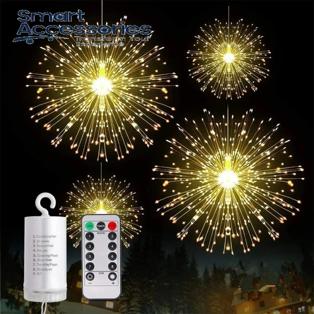 Outdoor Firework Light Starburst Battery Operated With Remote