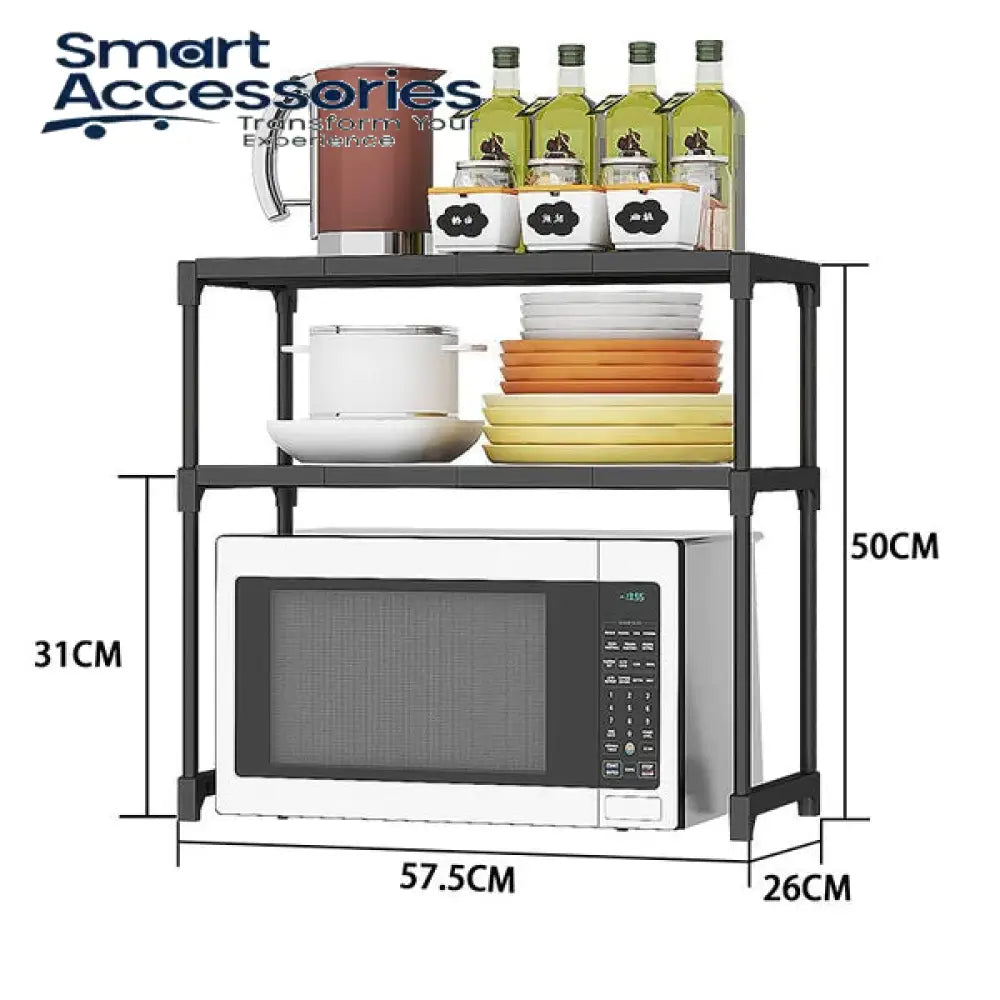 Over Microwave Oven Shelf Double