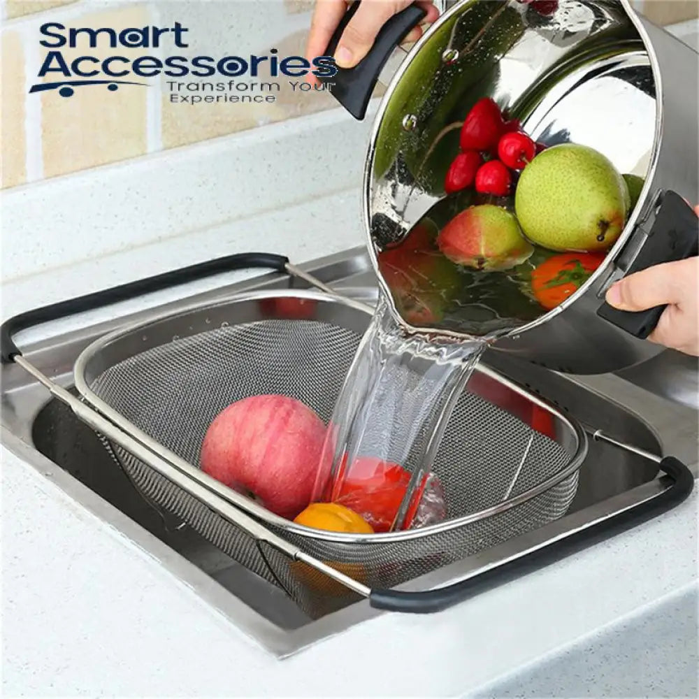 Over The Sink Colander Strainer Basket