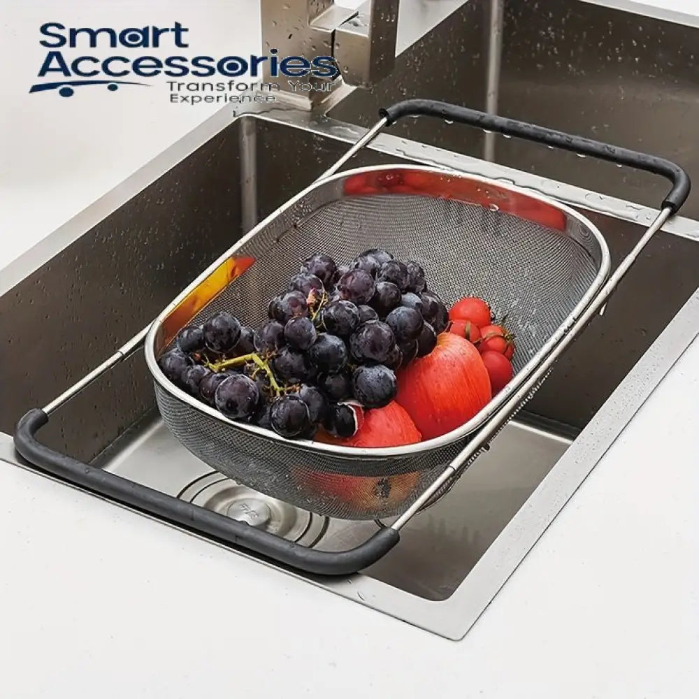 Over The Sink Colander Strainer Basket