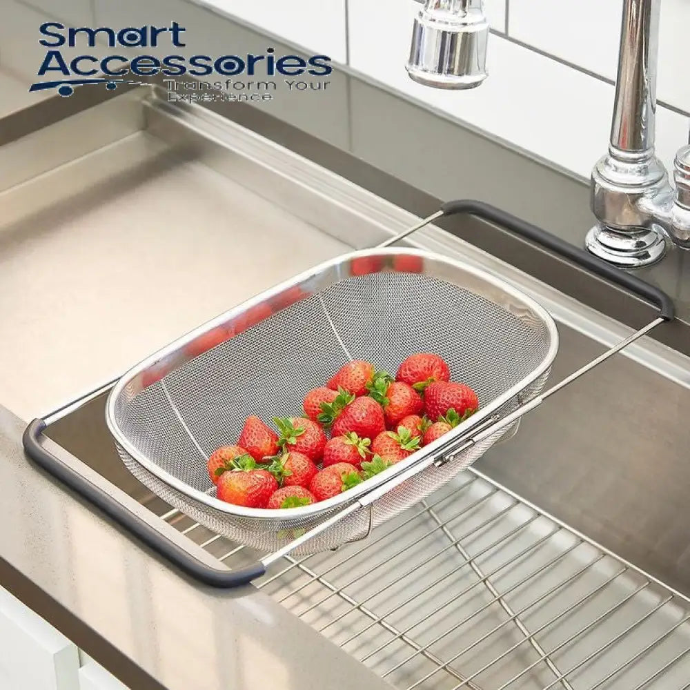 Over The Sink Colander Strainer Basket