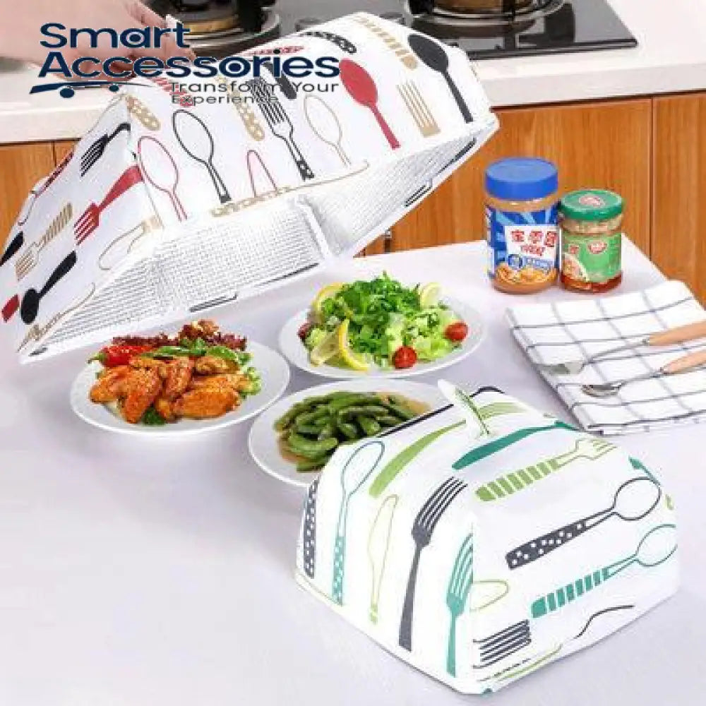 Pack Of 2 Pcs - Foldable Food Covers Keep Warm Hot Aluminum Foil Cover Dishes