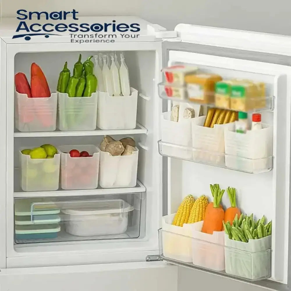 Pack Of 4 Refrigerator Food Storage Boxes