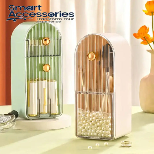 Parada Lipstick Holder Stackable Desk Cosmetics Storage Box Seal Makeup Brush Organizer