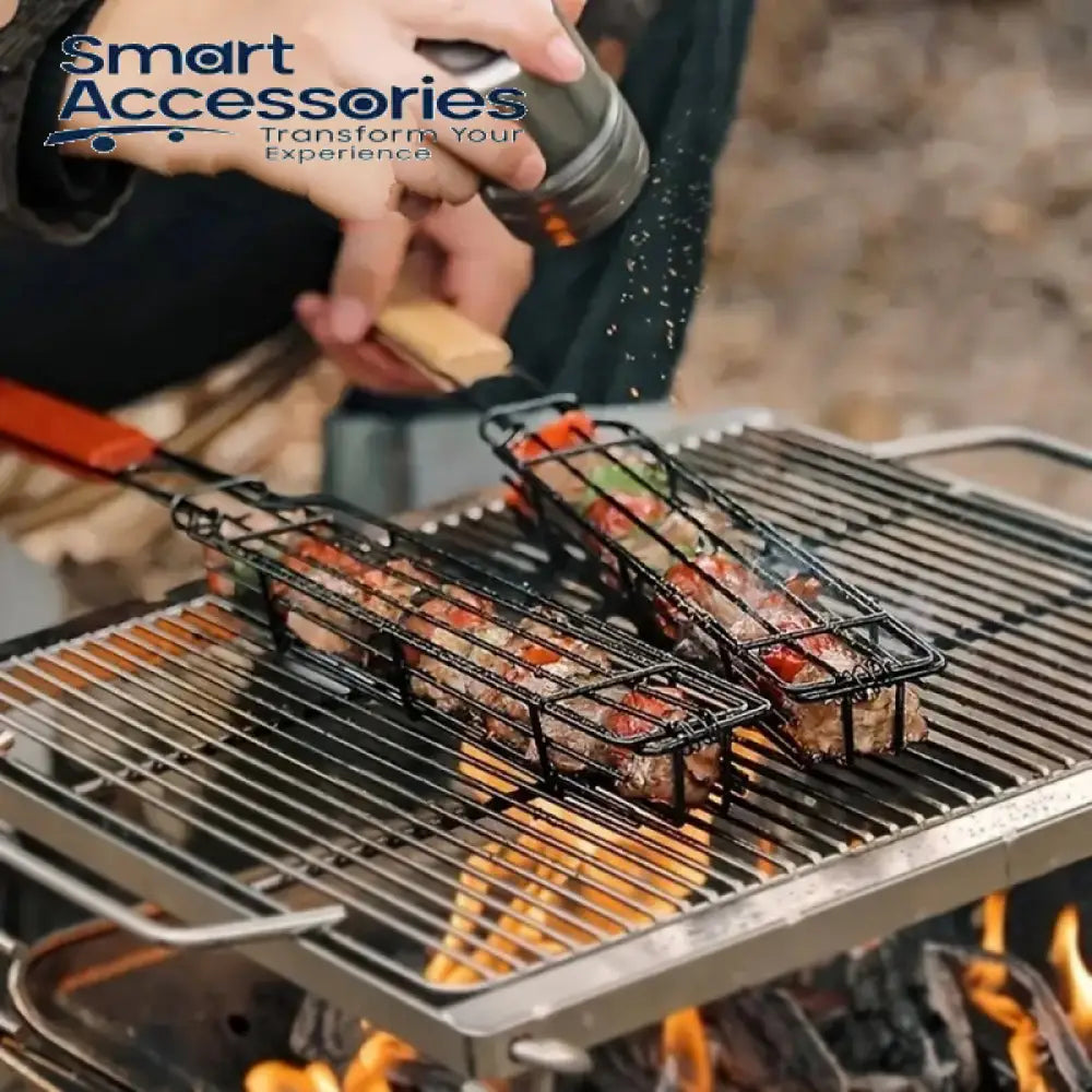 Portable Bbq Grill Basket Stick