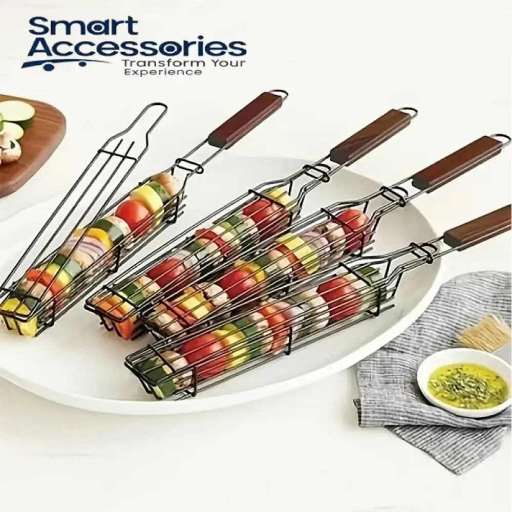 Portable Bbq Grill Basket Stick