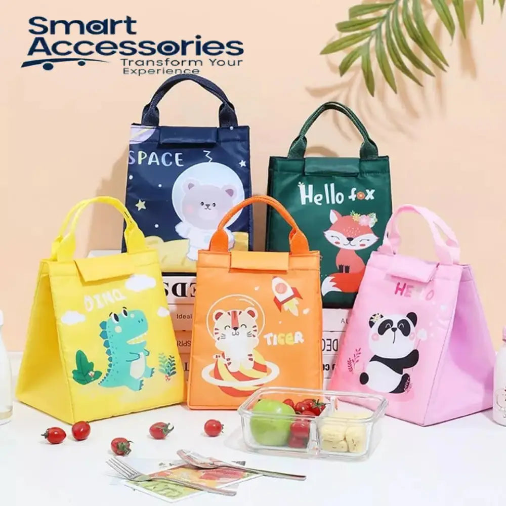 Portable Cartoon Lunch Bag Insulated Thermal Box (Random)