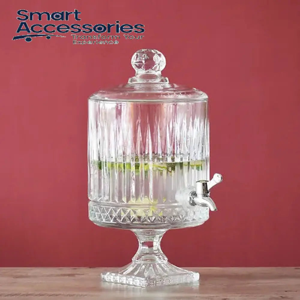 Premium 4.5 Ltr Footed Glass Beverage Dispenser