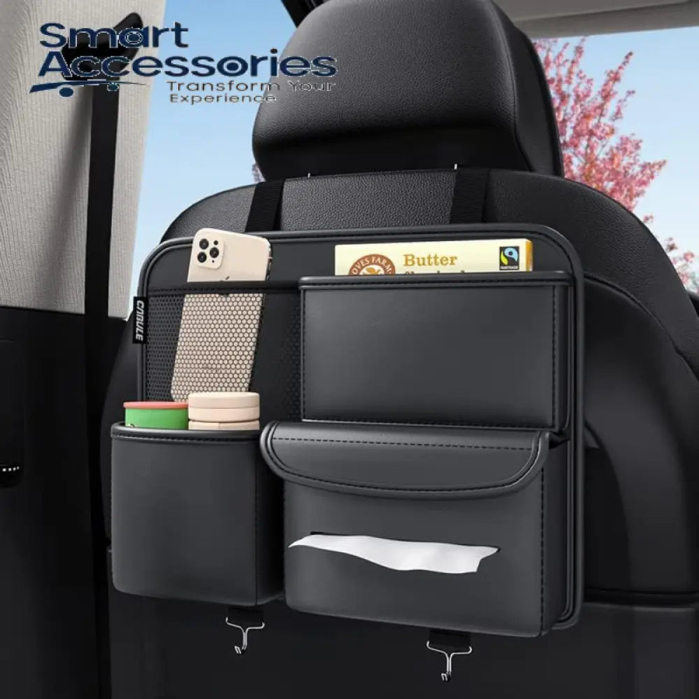 Premium Pu Multifunction Small Objects Car Seat Storage Organizer