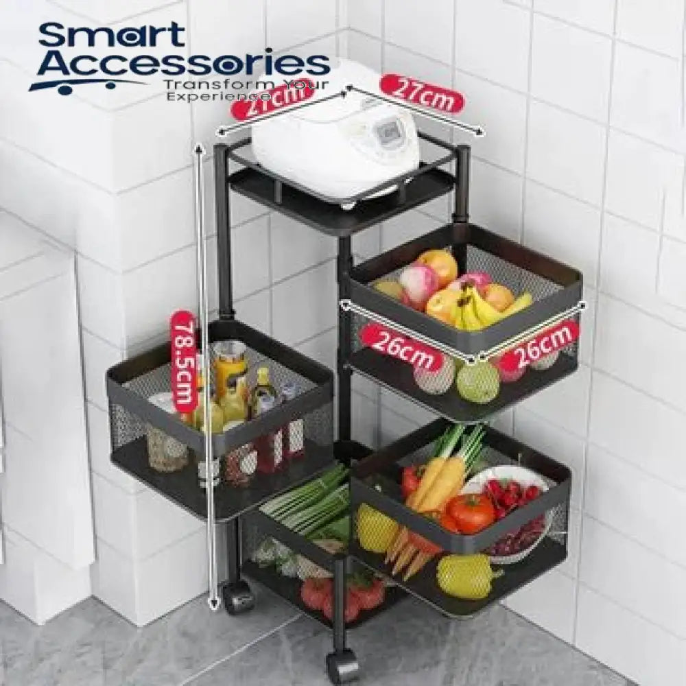 Premium Square Metal Trolley