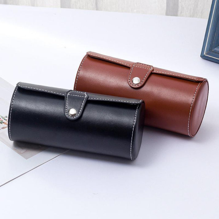 3 Slot Leather Watch Box