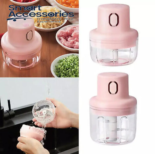 Rechargeable Electric Double Bowl Food Chopper (100 & 250Ml)