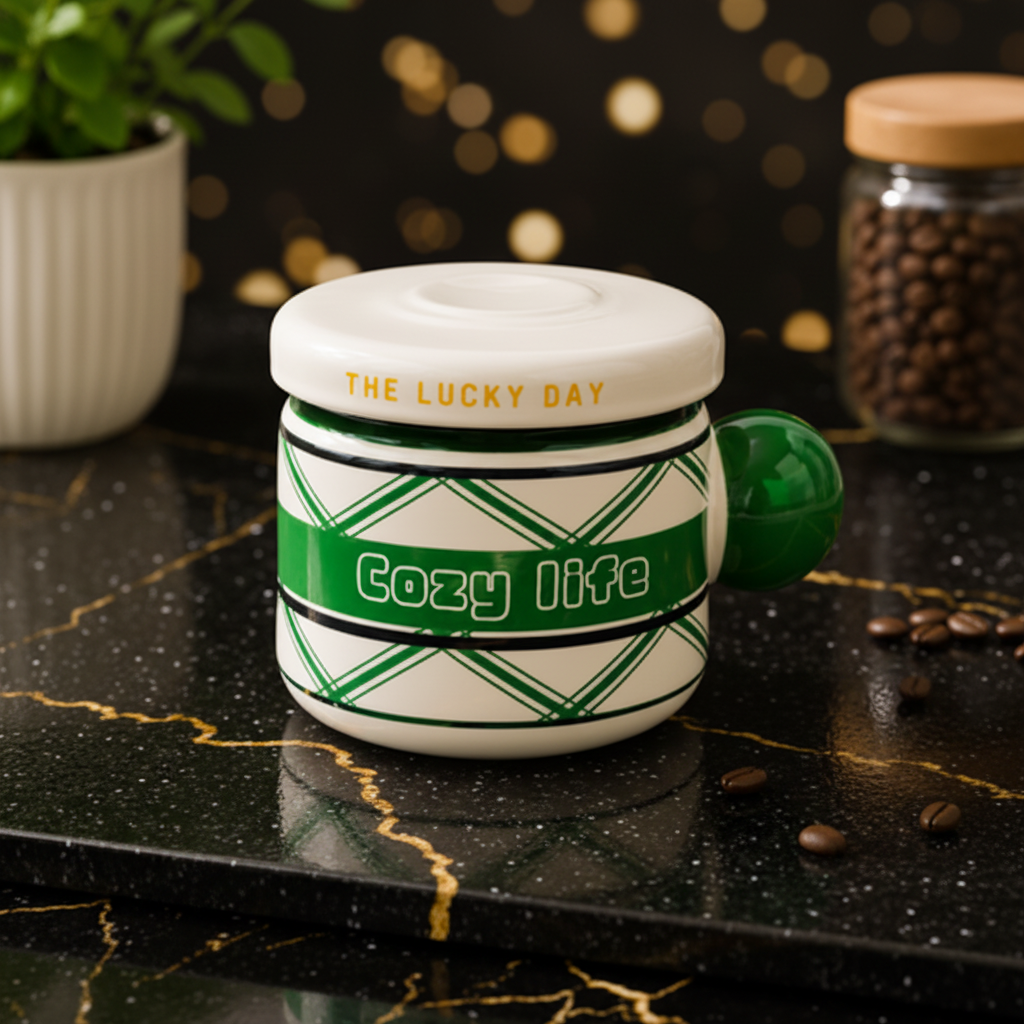 Ceramic Storage Jar With Lid