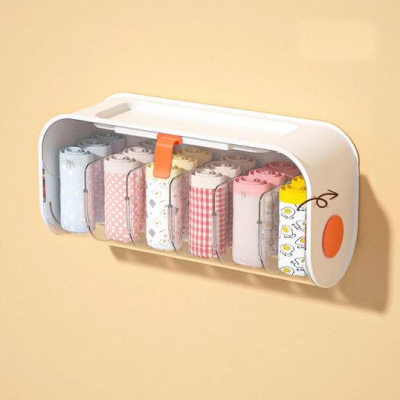 Wall-Mounted Undergarments & Socks Storage Box Organizer